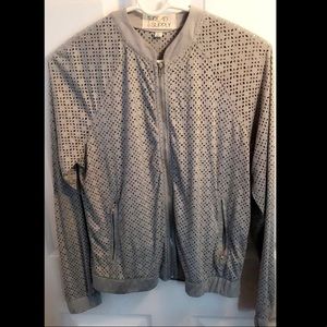 Thread & supply grey zip up sweater. Size S